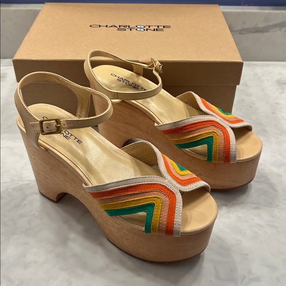 Charlotte Stone “Donna” rainbow platforms - Picture 5 of 10
